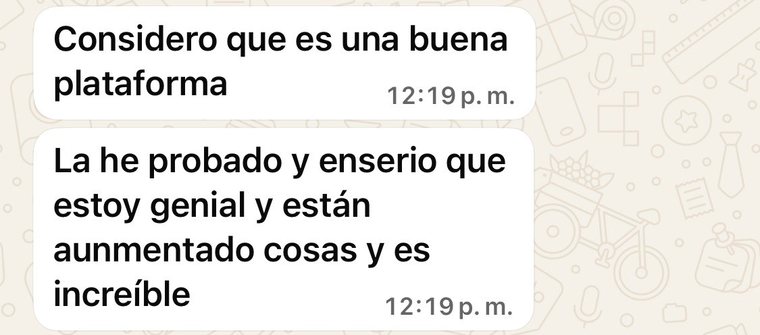 Mensaje de un dropshipper